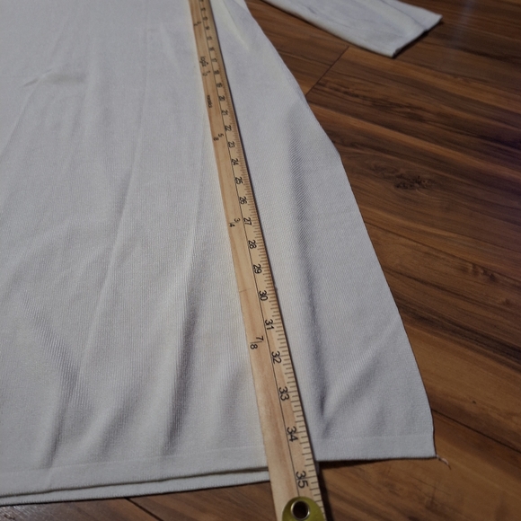 Chicos Travelers S Long Tunic Rib Knit Top Stretch Office Work Beach Coastal - Picture 6 of 8